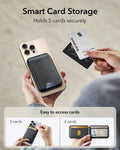 Classic Magnetic Wallet Stand for 5 cards - Black Carbon Fiber ESR ESR