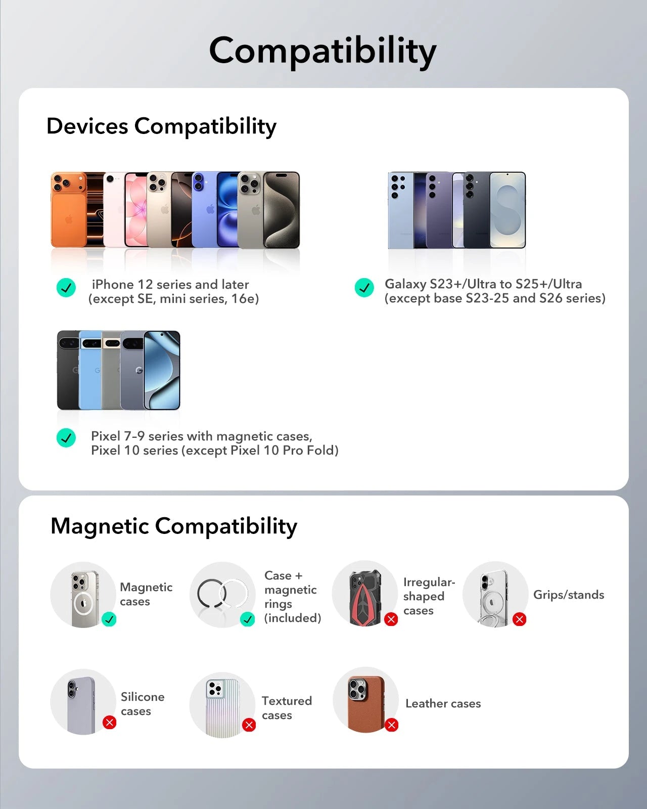 Geo Magnetic Wallet Stand -  Black