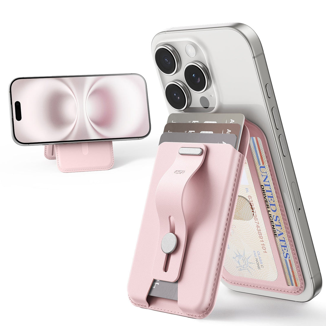 Grip Wallet Stand (HaloLock) - Pink ESR ESR