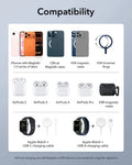 HaloLock™ 3-in-1 Travel Wireless Charging Set - Black - AU Plug