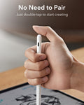 No need to pair-just double tap to start creating