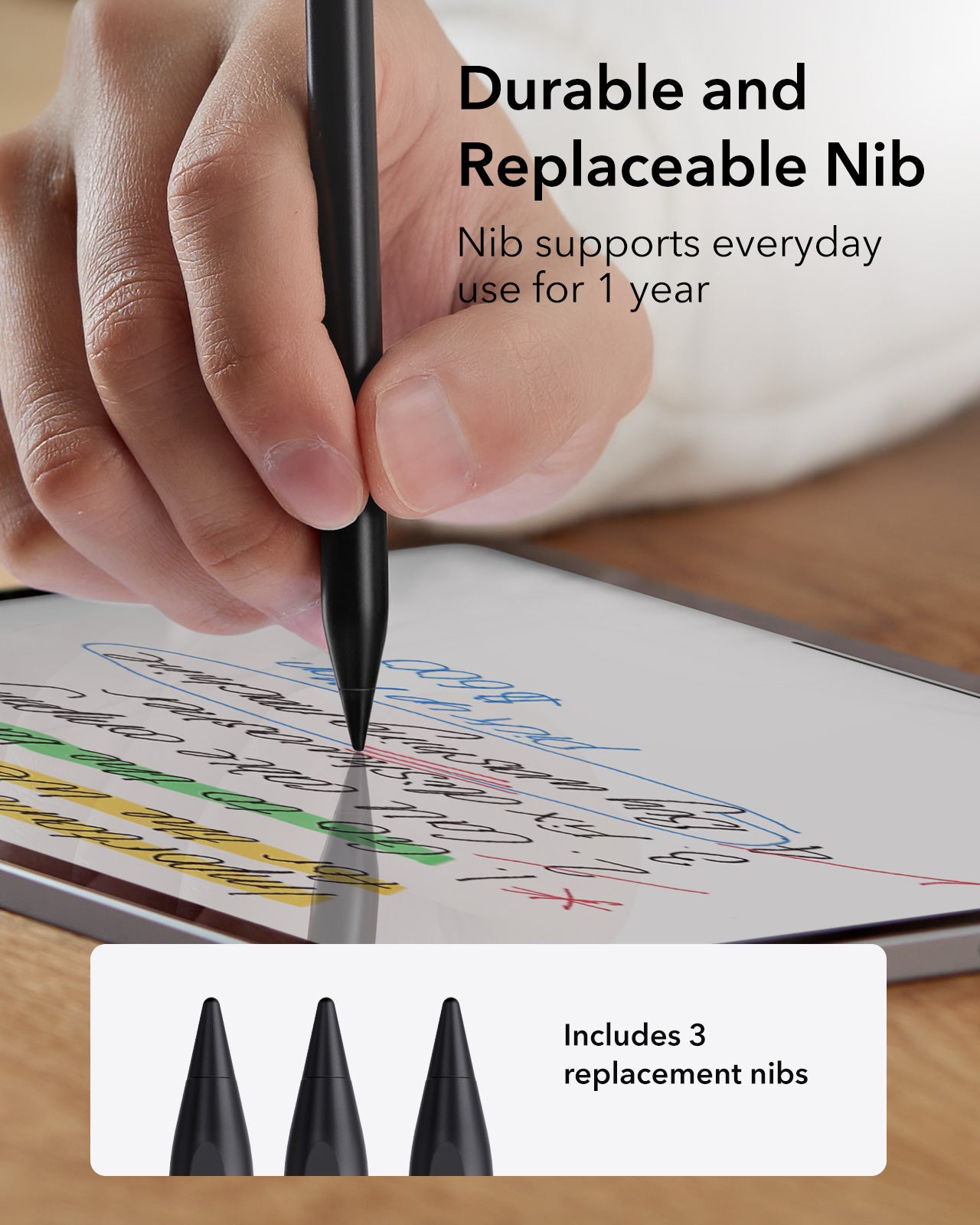 Shift Keyboard Case (Detachable) With Black Digital Pencil Bundle -Durable and replaceable nib