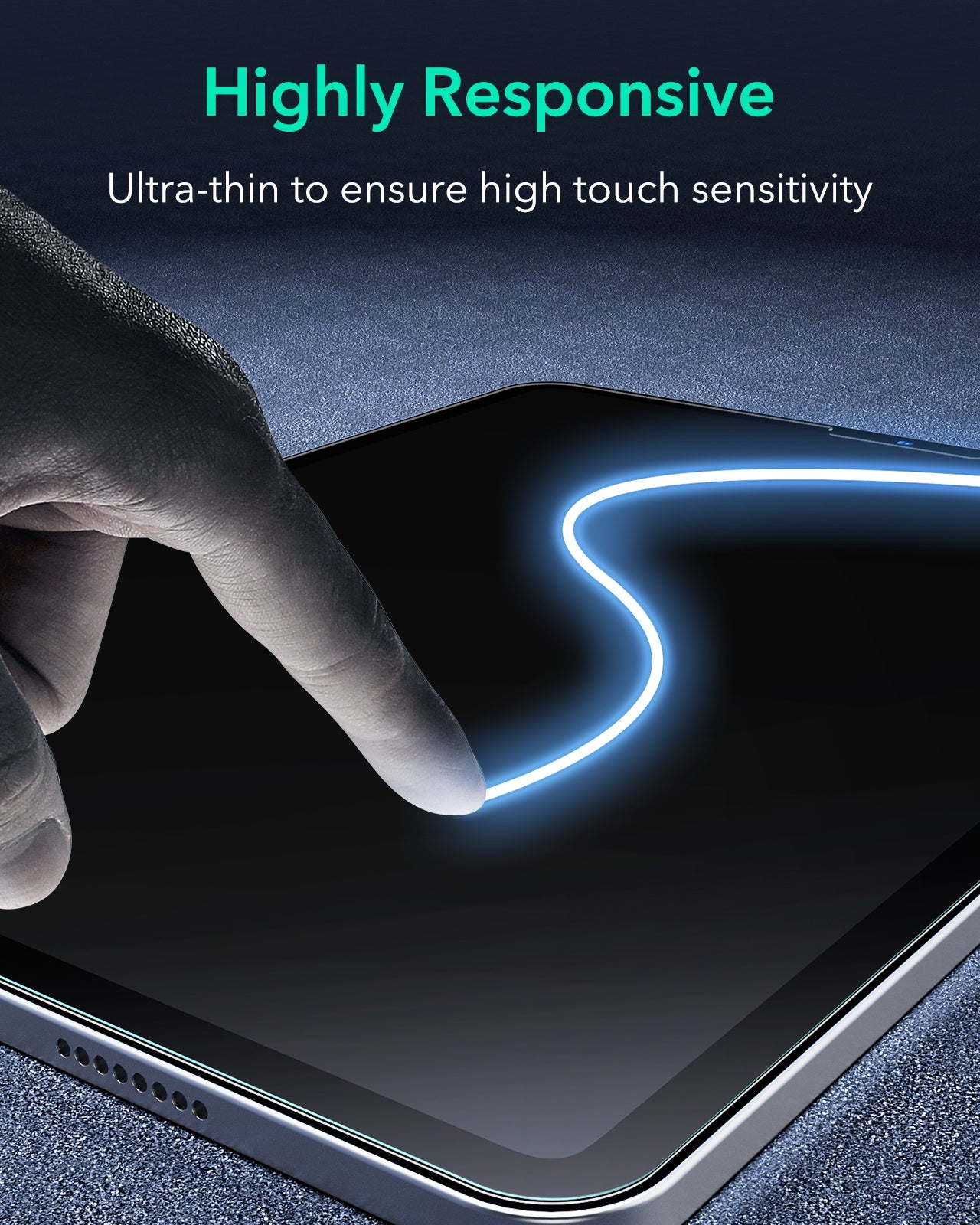ESR iPad screen protector with easy alignment frame for precise installation