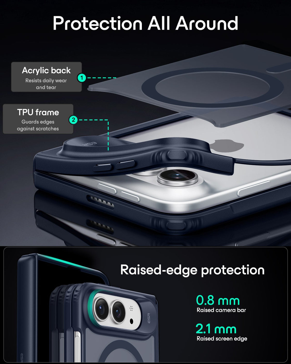 ESR Night Sky iPhone Duo Magsafe Slim Phone Case Protection All Around