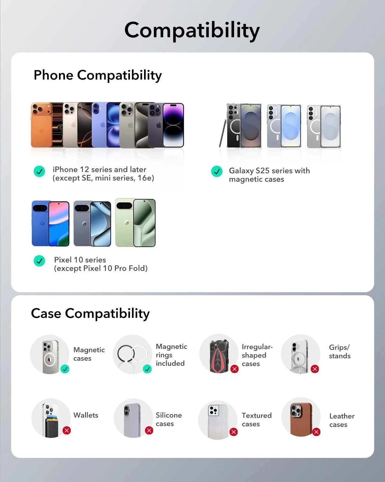 OmniLock Magnetic Car Mount (Air Vent) - Black ESR ESR