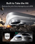 ESR Silver iPhone 18 Pro Corning Glass Camera Lens Protector Built to Take the Hit