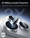 ESR Silver iPhone 18 Pro/Pro Max Armorite Camera Lens Protector 
2X Military Grade Protection