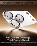 ESR Silver iPhone 18 Pro Max Corning Glass Camera Lens Protector Full Camera Coverage.  Total Peace of Mi