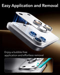 ESR Silver iPhone 18 Pro Max Corning Glass Camera Lens Protector Easy Application and Removal