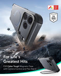 ESR Space Gray iPhone 18 Pro Tough Phone Case Magsafe with Stand For Life's Greatest Hits