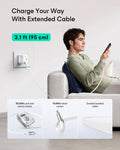 Charge Your Way  With Extended Cable