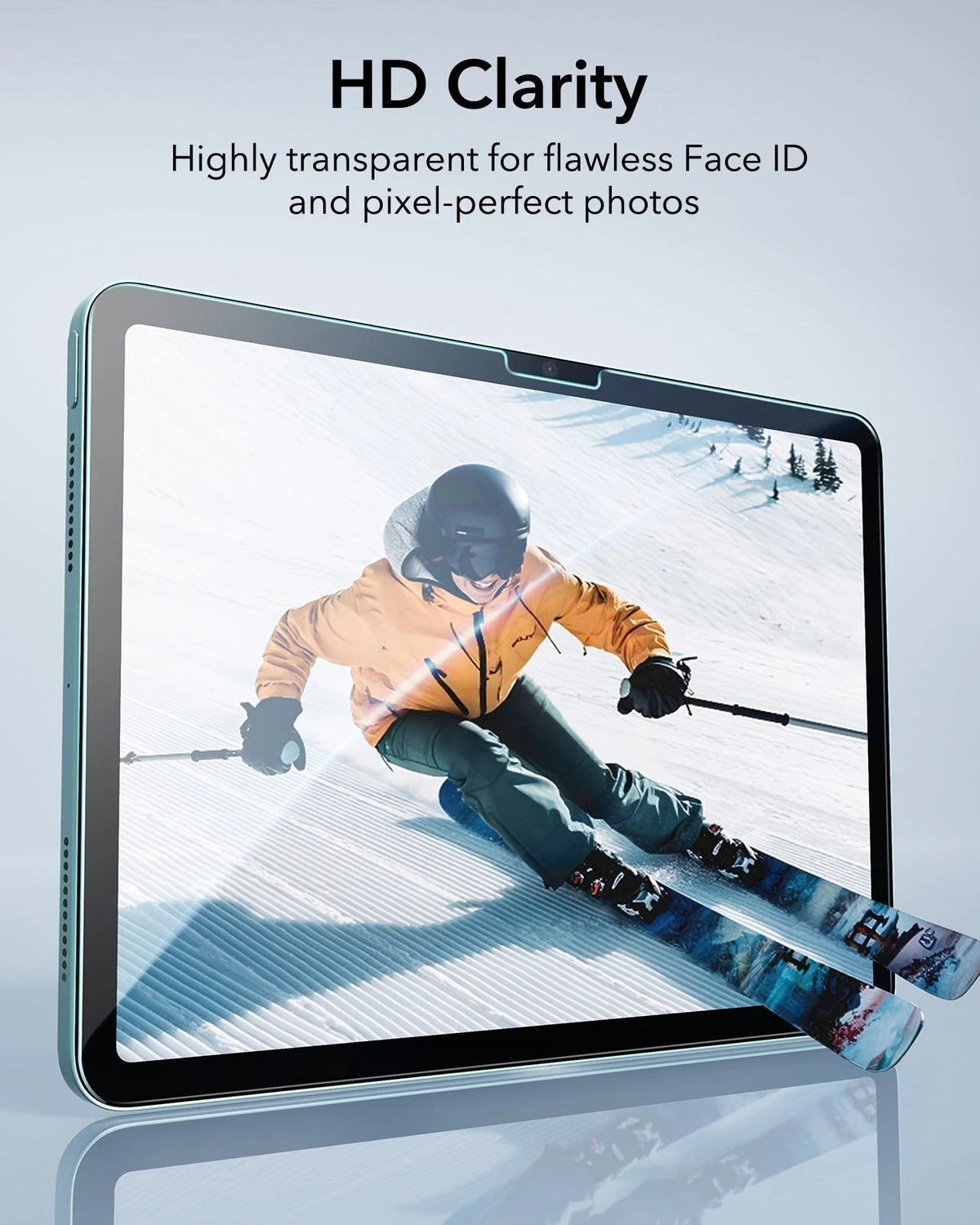 iPad Air 13“ (2025) Magnetische Rebound Tastatur Hülle 360 Schutz Paper Feel Bündel - DE Layout -Schwarz ESR ESR