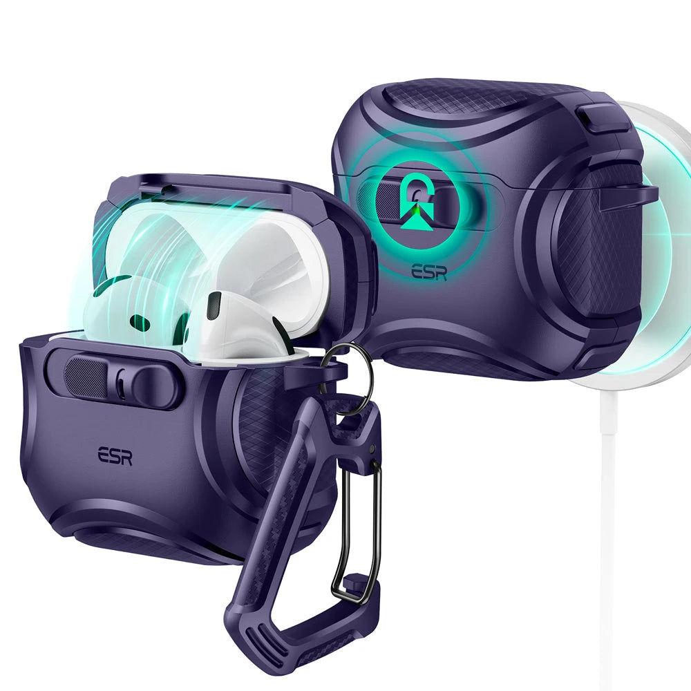 AirPods 4 Cyber FlickLock Case Dark