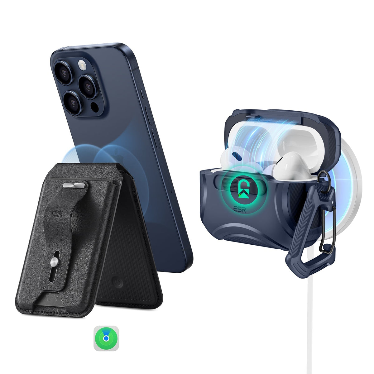 Cyber FlickLock Everyday Carry Bundle AirPods Pro Dark Blue