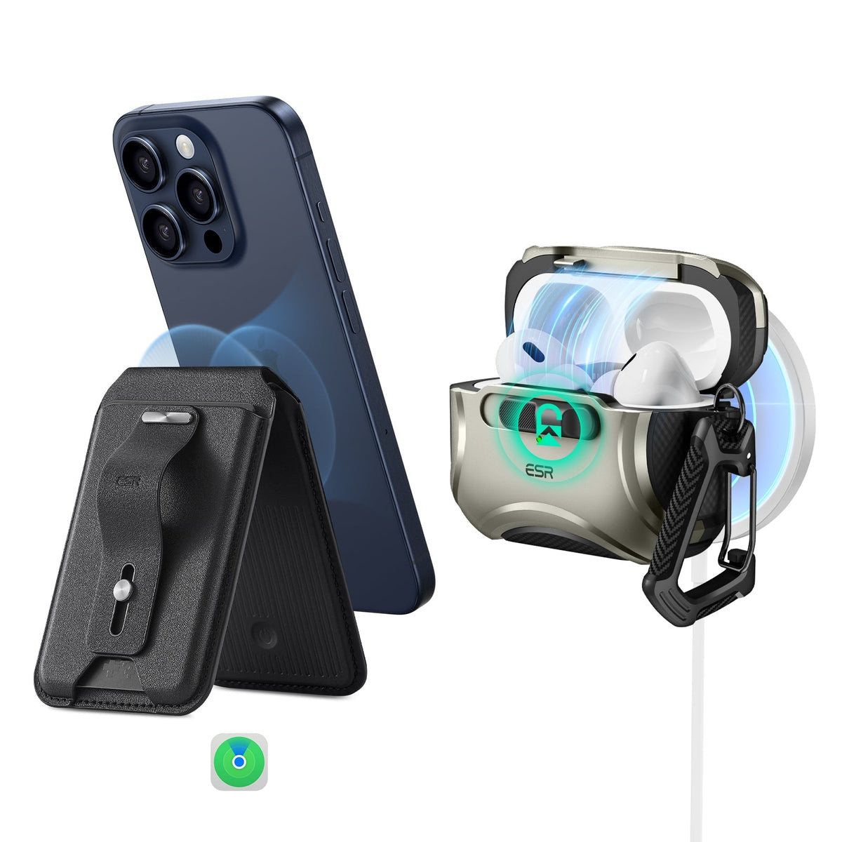 Cyber FlickLock Everyday Carry Bundle AirPods Pro Titanium