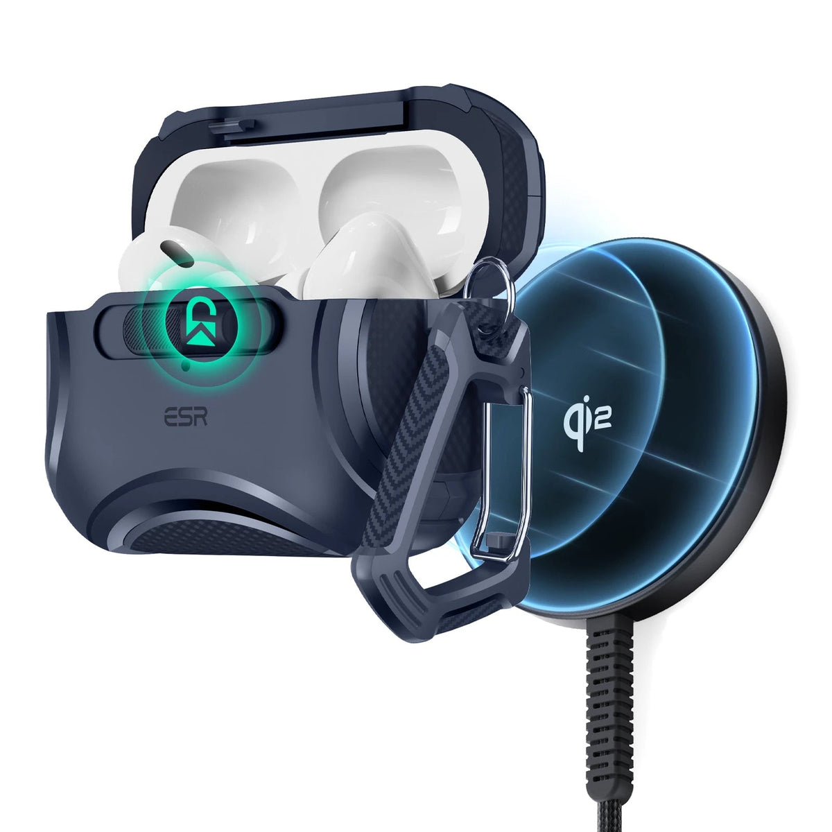 Cyber FlickLock Snap Charge Bundle AirPods Pro Dark Blue