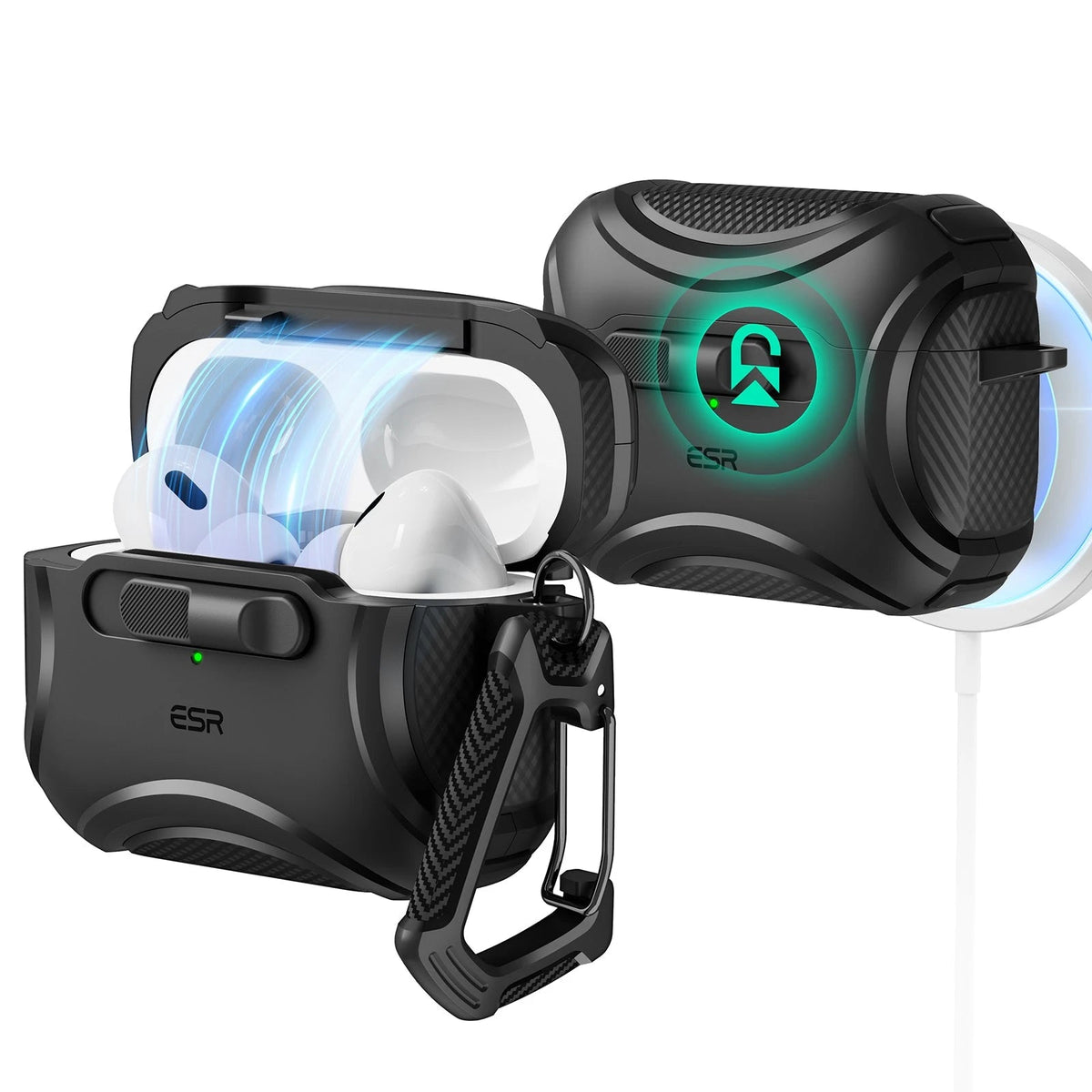 AirPods Pro Cyber FlickLock Case Midnight