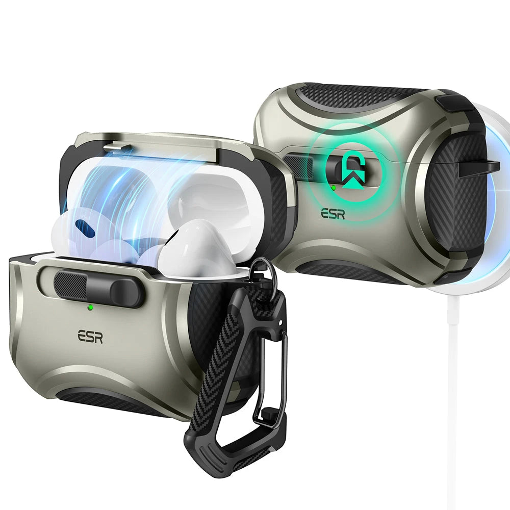 AirPods Pro Cyber FlickLock Case Titanium