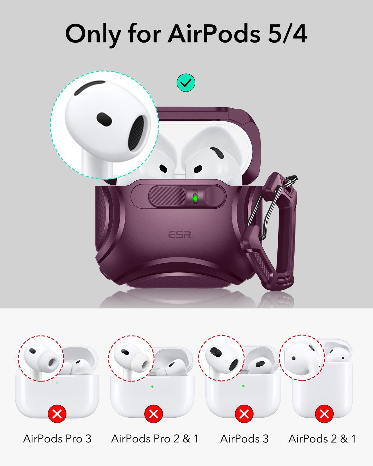 case only for airpods 5/4