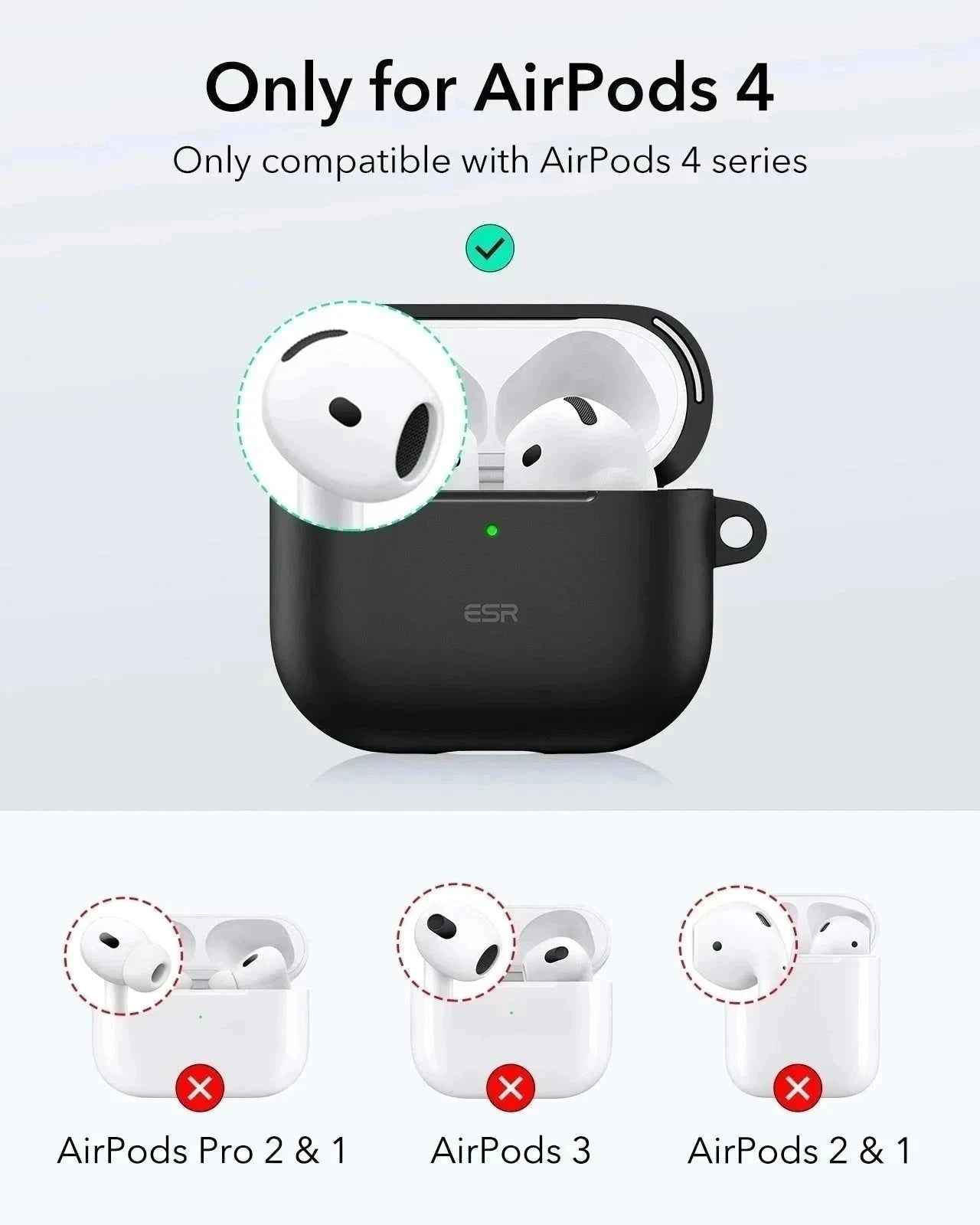 AirPods 4 Cloud Soft Case - Black ESR ESR