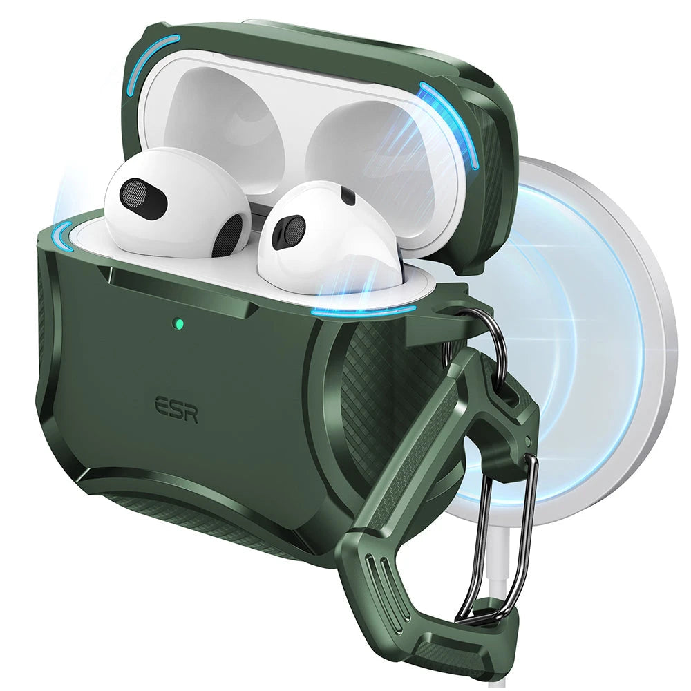 AirPods 4 Cyber Tough Case Forest Green