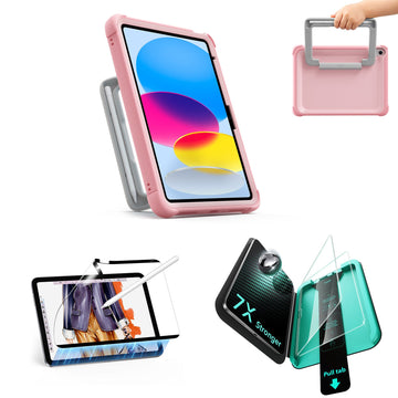 iPad 11" (A16) 2025 Kids All-in-One Bundle - Pink