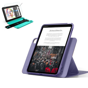 iPad 11" (A16) 2025 Bundle Shift Magnetic Case & Armorite® Paper-Feel Protection - Purple ESR ESR