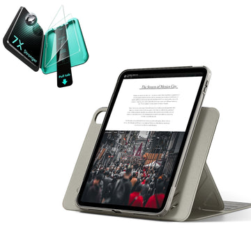 iPad 11" (A16) 2025 Bundle Shift Magnetic Case & Armorite® Protection - Titanium