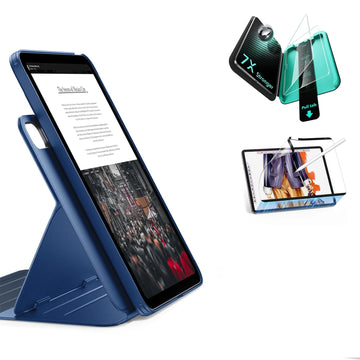 iPad 11" (A16) 2025 Bundle Shift Magnetic Case, Papel-Feel Magnetic & Armorite® Protection - Navy Blue ESR ESR