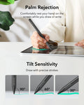 palm Rejection-tilt sensitivity-draw with precise strokes