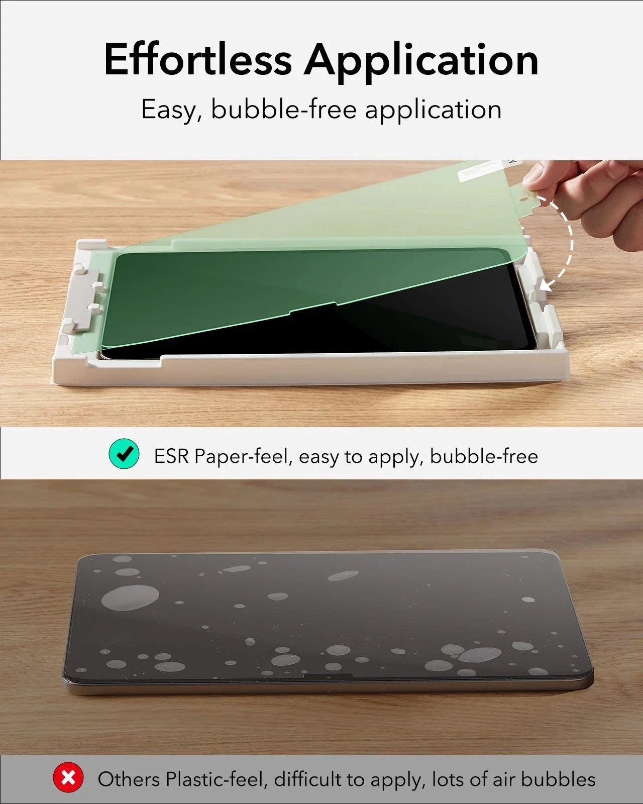 iPad 11" (A16, 2025) Paper-Feel Screen Protector Set - 2 Paper-Feel + 2 UltraFit Classic ESR ESR