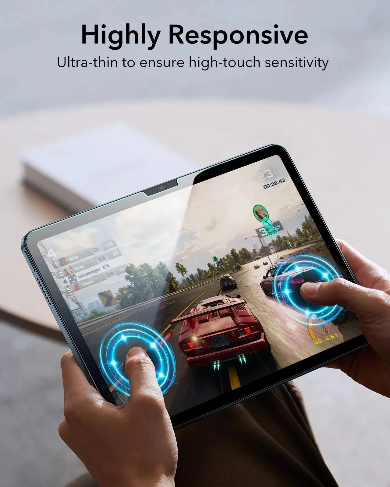 iPad 11" (A16, 2025) Rebound Magnetic Keyboard Case and Paper-Feel Screen Protector Bundle-UK Layout-Black ESR ESR