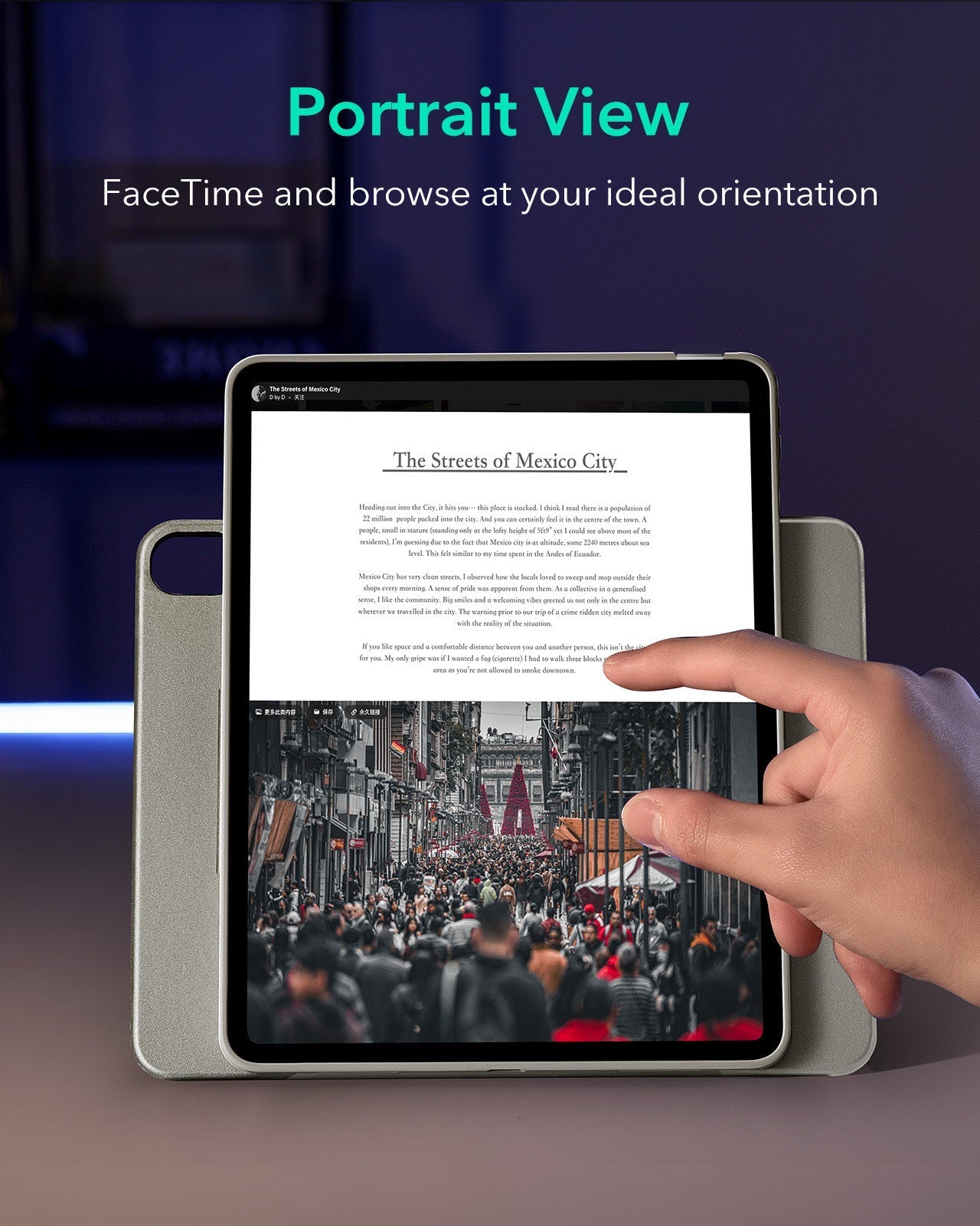 iPad 11" (A16, 2025) Shift Magnetic Case - Titanium ESR ESR