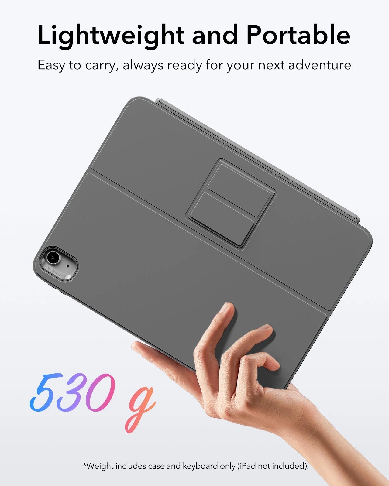 iPad 11” (A18) 2026 Flex Keyboard Case with Pencil Slot -Lightweight and  Portable