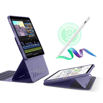 iPad Air 11" (2024) Bundle Shift Magnetic Case with Geo Digital Pencil - Purple ESR ESR