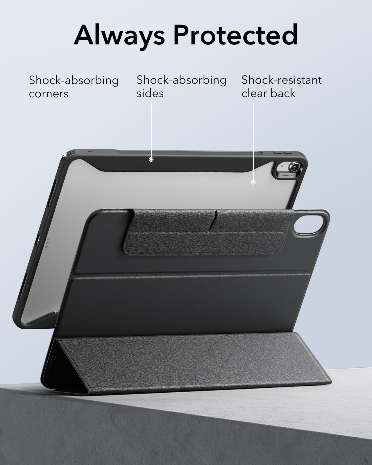 iPad Air 11" (2025) Rebound Hybrid Case 360 - Black ESR ESR