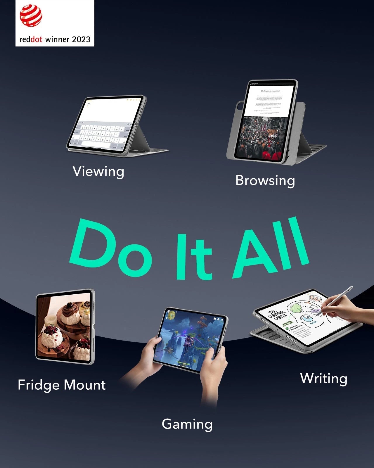 iPad Air 11" (2025) Shift Magnetic Case - Gray ESR ESR