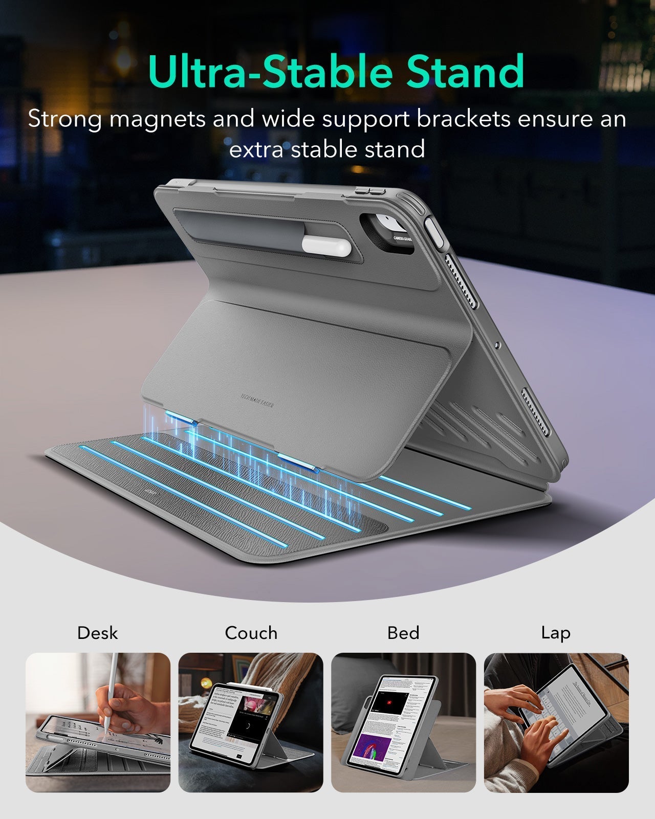 iPad Air 11" (2025) Shift Magnetic Case - Gray ESR ESR