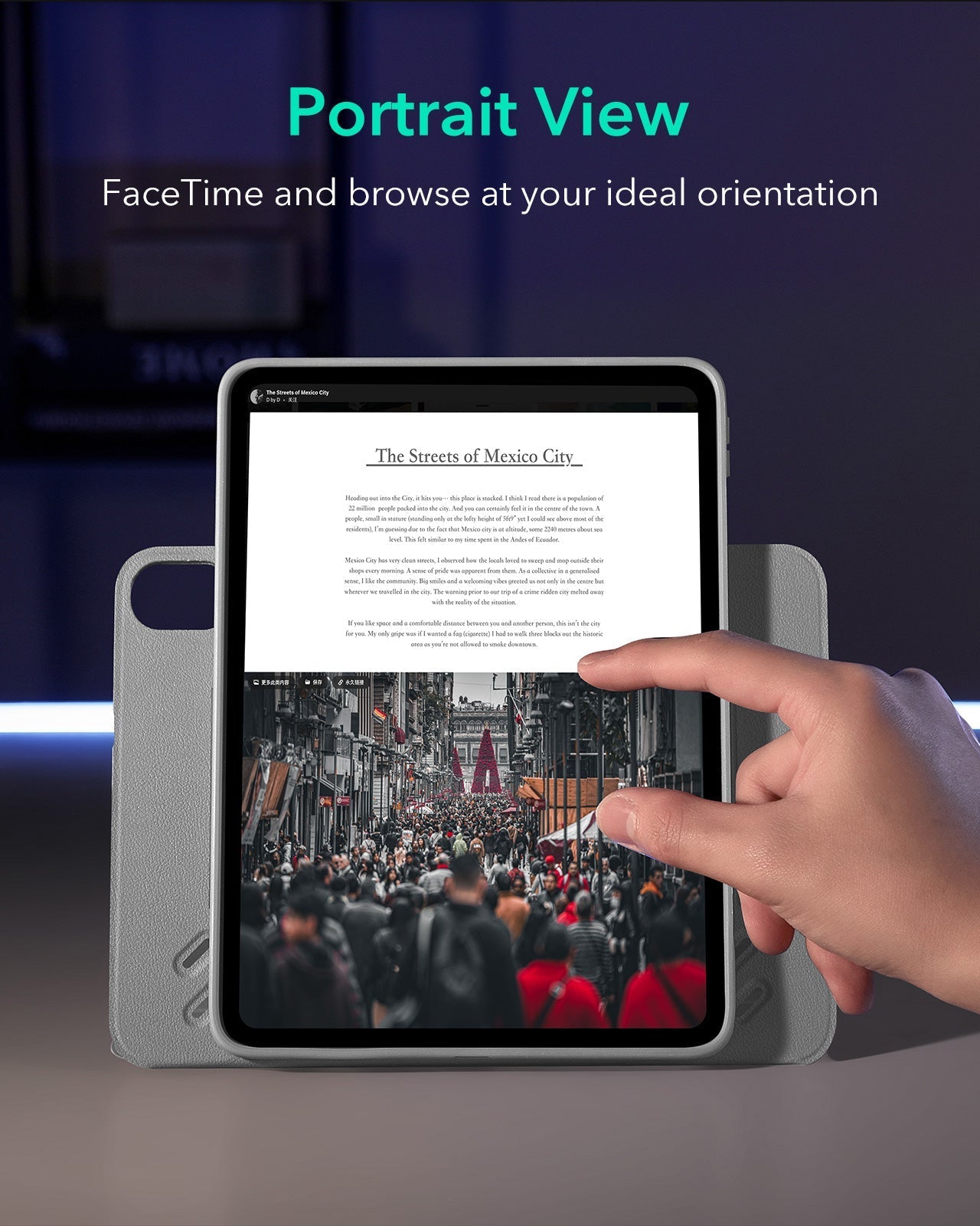 iPad Air 11" (2025) Shift Magnetic Case - Gray ESR ESR