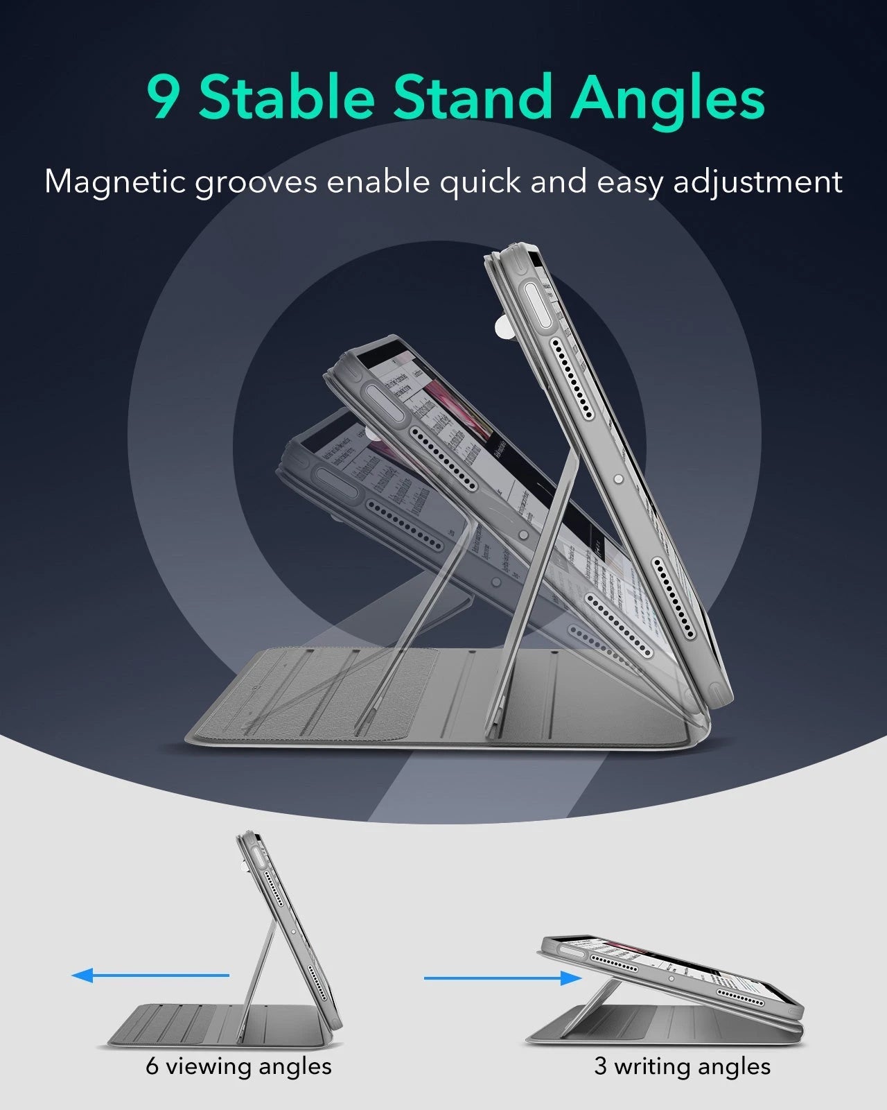 iPad Air 11" (2025) Shift Magnetic Case - Gray ESR ESR