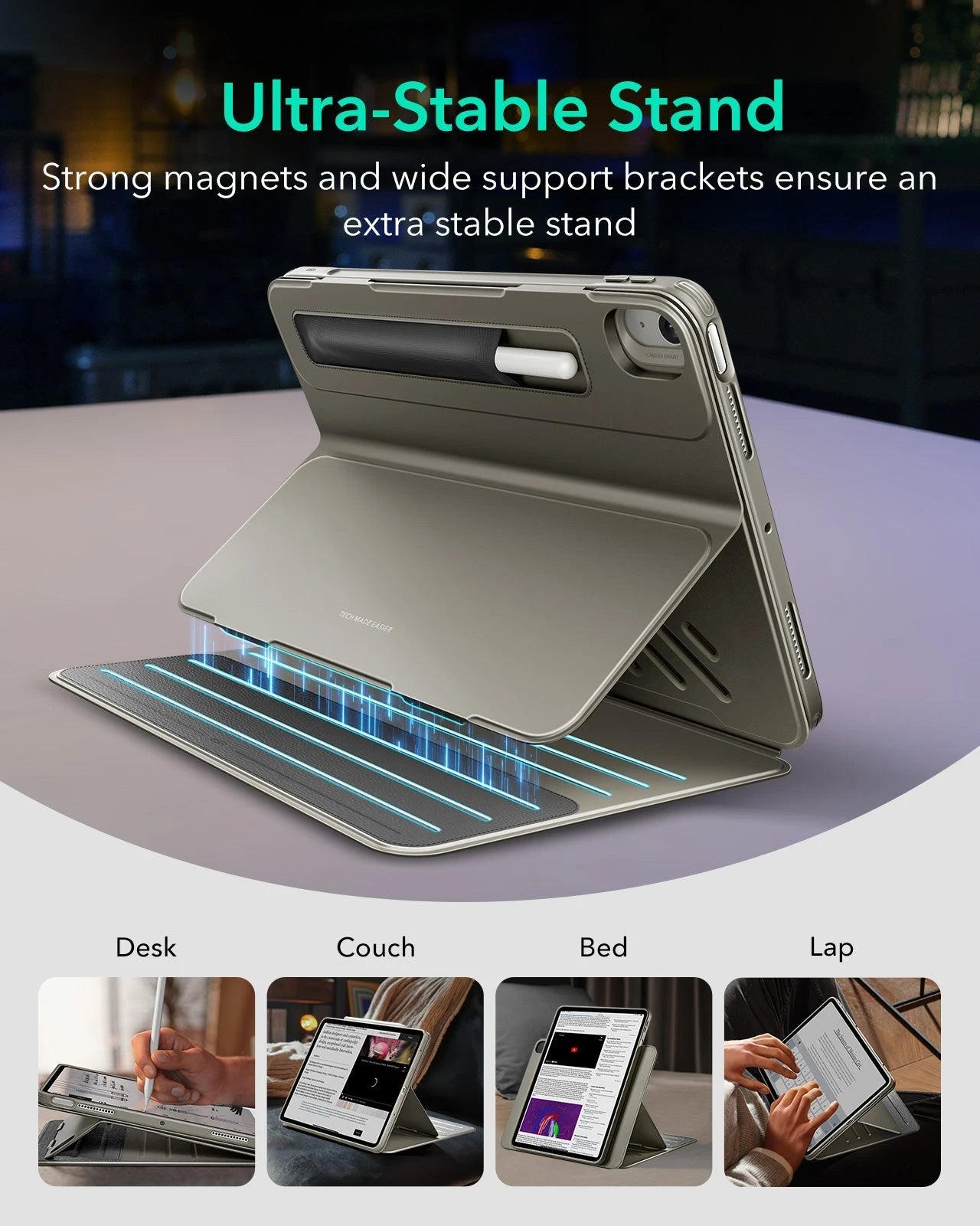 iPad Air 11" (2025) Shift Magnetic Case - Titanium ESR ESR