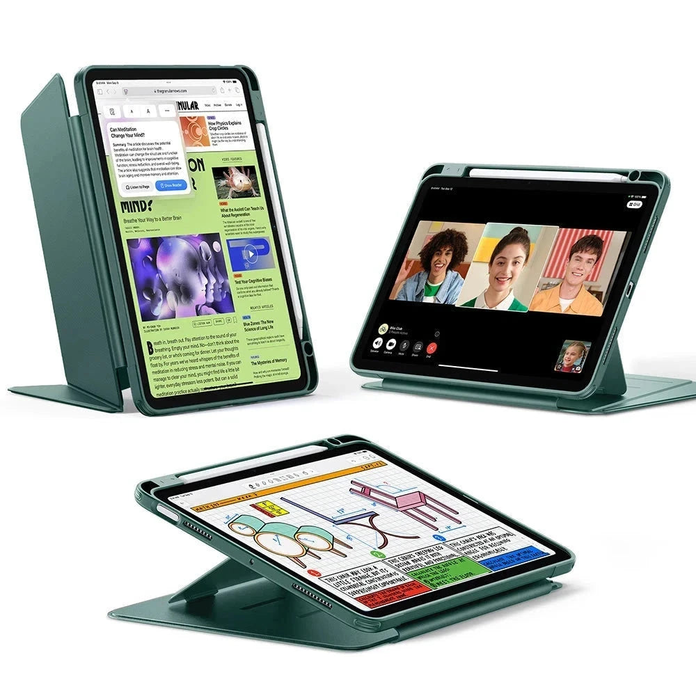 iPad Air 11" Air 10.9" Flip Magnetic Case Pencil Holder