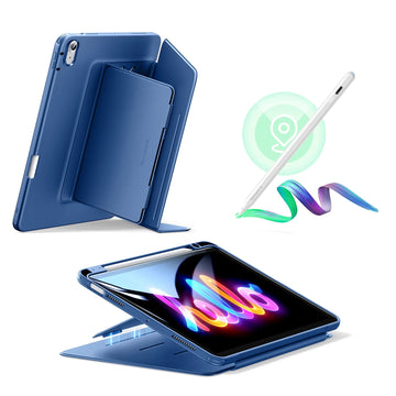 iPad Air 11" (M3) 2025 Bundle Flip Magnetic Case with Geo Digital Pencil - Navy Blue ESR ESR