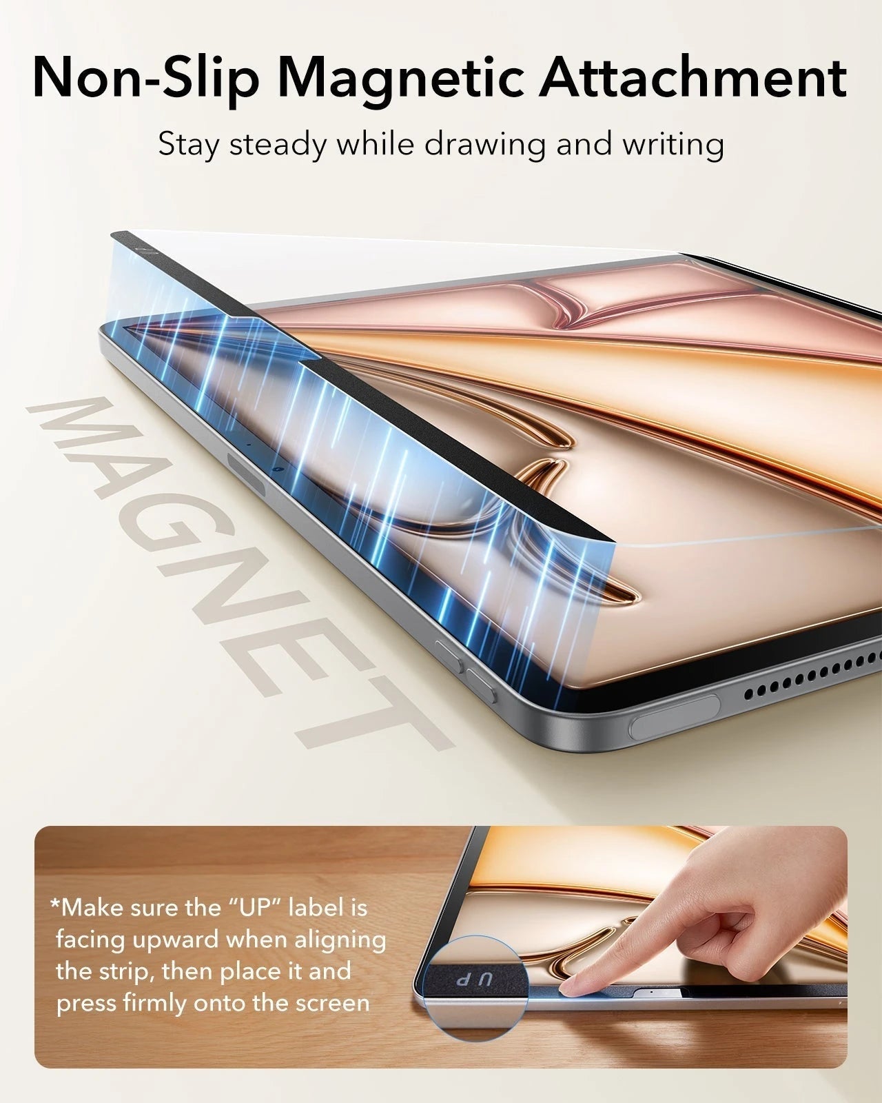 iPad Air 11" (M4) 2026 Bundle Flip Magnetic Case with Pencil Holder, Paper-Feel Magnetic & Armorite® Protection - Light Purple ESR ESR