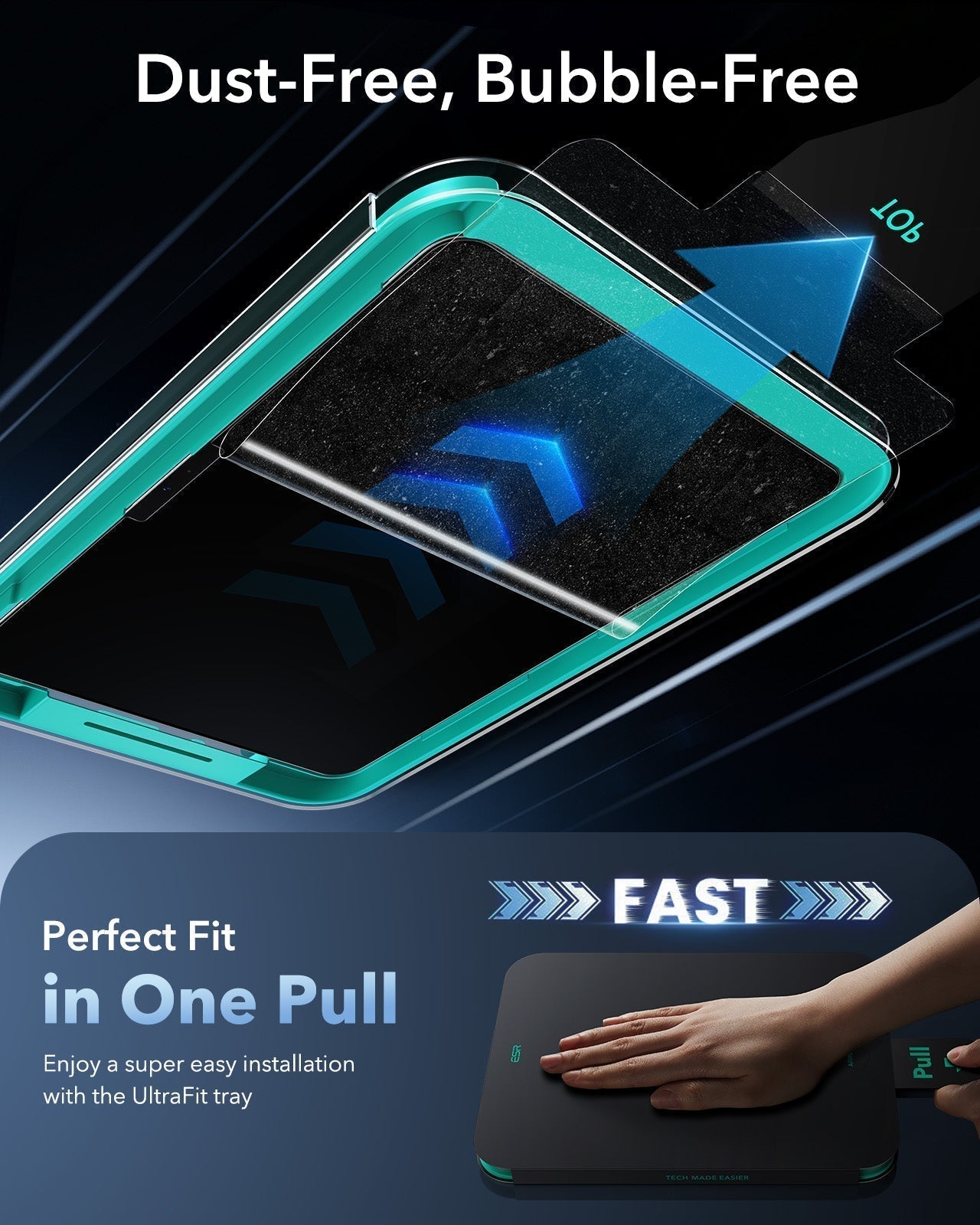 iPad Air 11" (M4) 2026 Bundle Shift Magnetic Case & Armorite® Paper-Feel Protection - Purple ESR ESR