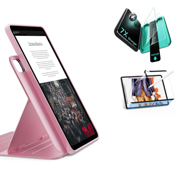 iPad Air 11" (M4) 2026 Bundle Shift Magnetic Case, Papel-Feel Magnetic & Armorite® Protection - Pink