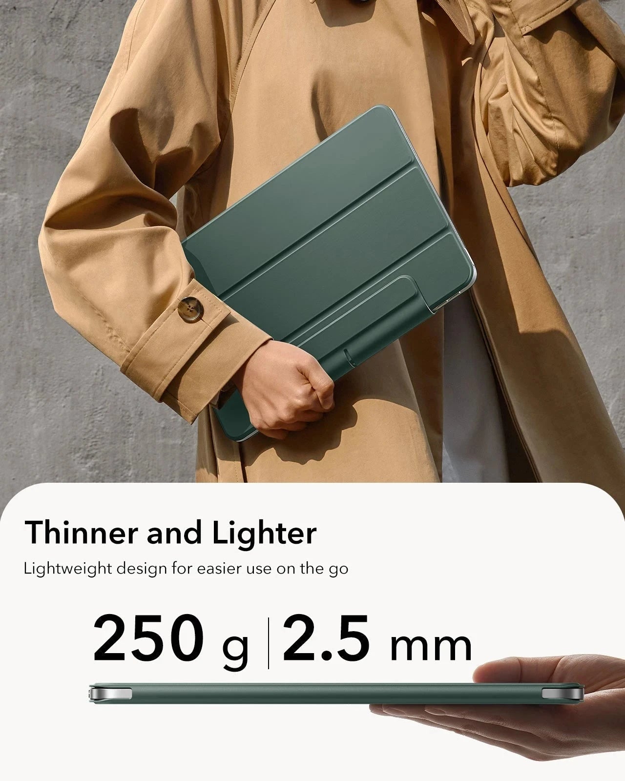 iPad Air 11" (M4) 2026 Rebound Magnetic Case - Green ESR ESR