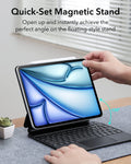 Black Rebound iPad Air 11-inch (M4) 2026 Magnetic Folio Keyboard Case-Quick set Magnetic stand