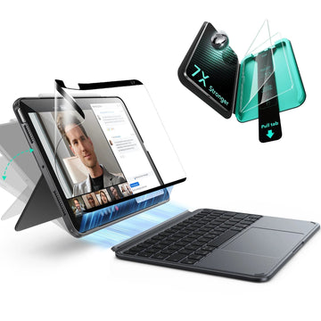 iPad Air 11" (M4) 2026 Shift Keyboard Case (Detachable) Protection Paper-Feel Bundle