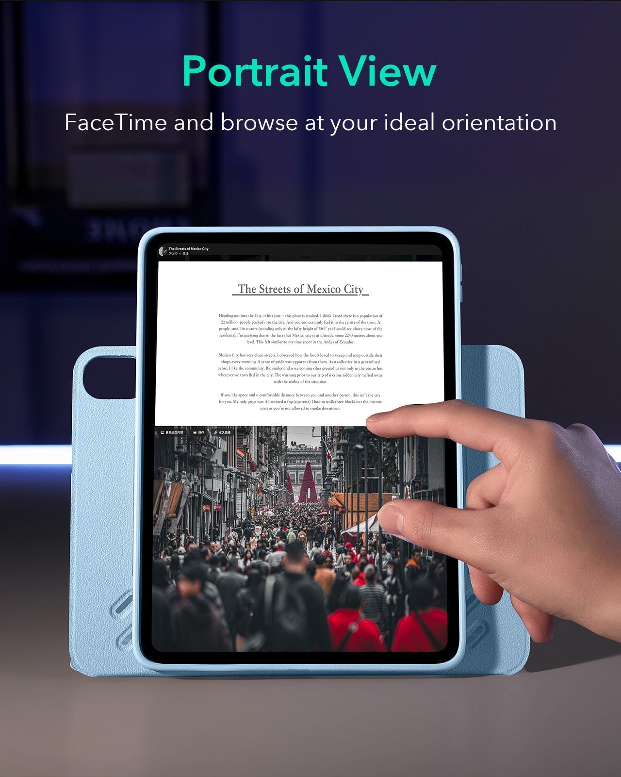 iPad Air 11" (M4) 2026 Shift Magnetic Case - Blue ESR ESR